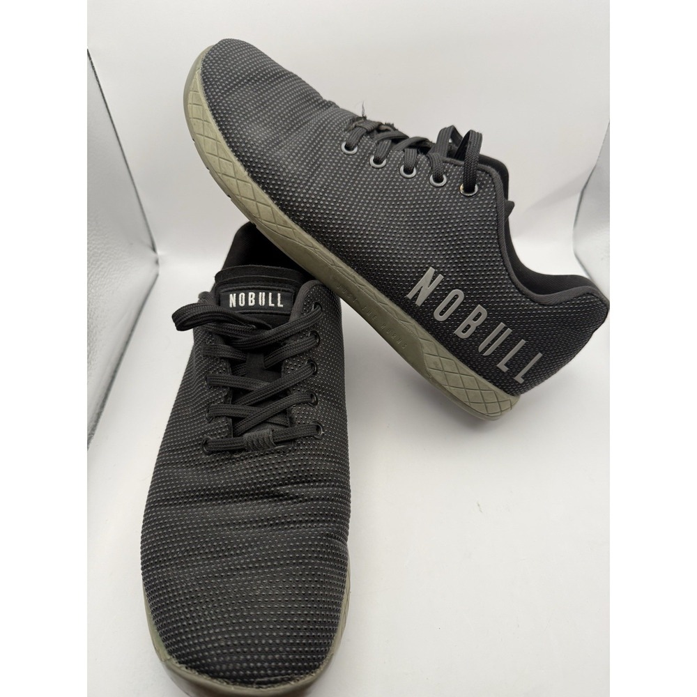 NOBULL Trainer Shoes Black Cross Training Gym Mens Size 11 Womens 12.5 Fabric